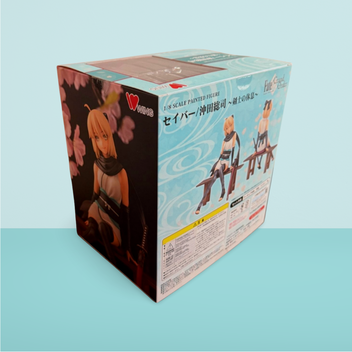 Fate Grand Order Saber Okita Souji Figure Resting Swordsman Scale Figure WING