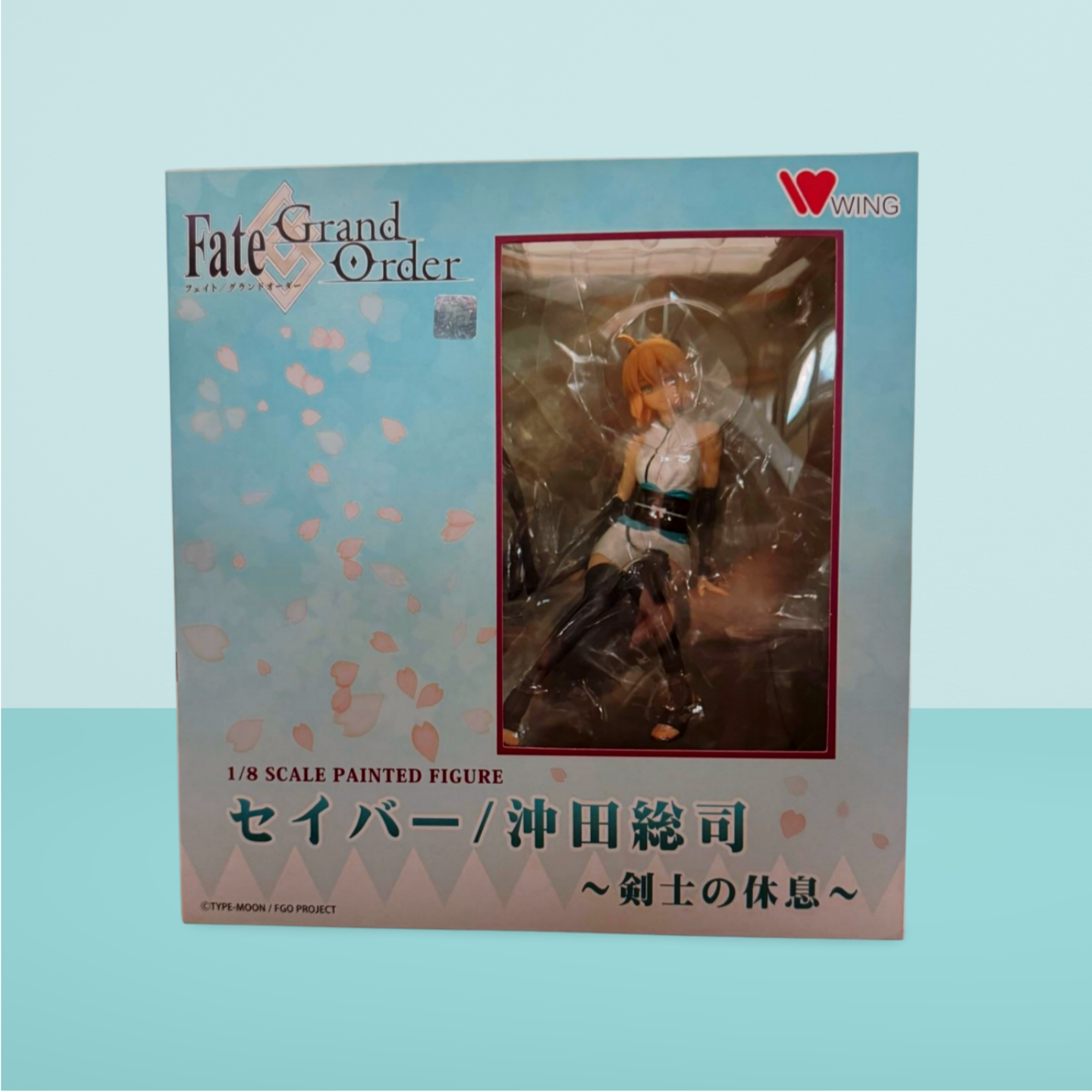 Fate Grand Order Saber Okita Souji Figure Resting Swordsman Scale Figure WING