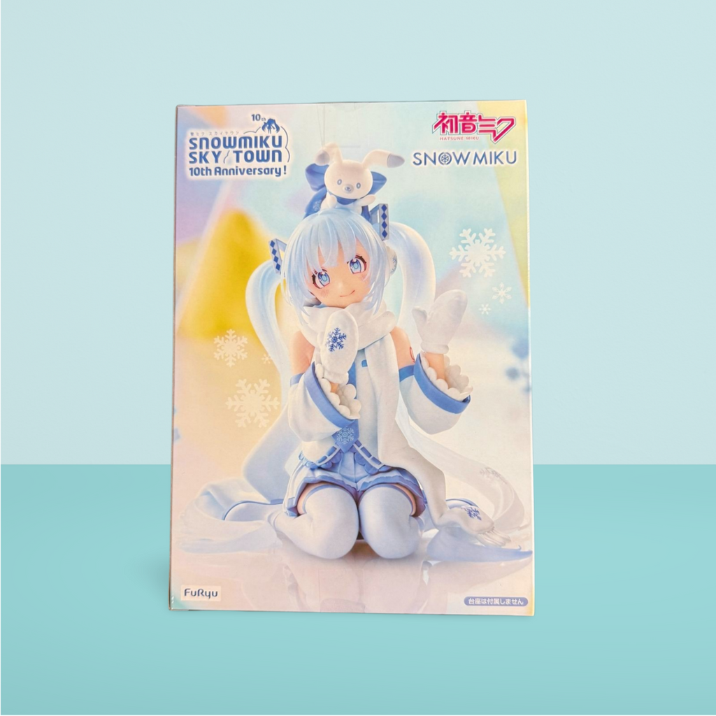 Hatsune Miku Snow Miku Sky Town 10th Anniversary Noodle Stopper Figure FuRyu