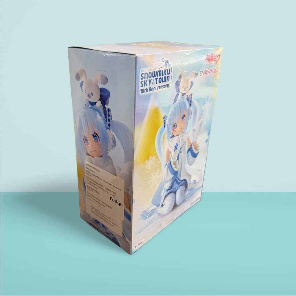 Hatsune Miku Snow Miku Sky Town 10th Anniversary Noodle Stopper Figure FuRyu