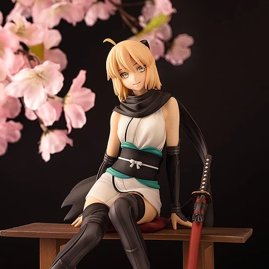 Fate Grand Order Saber Okita Souji Figure Resting Swordsman Scale Figure WING